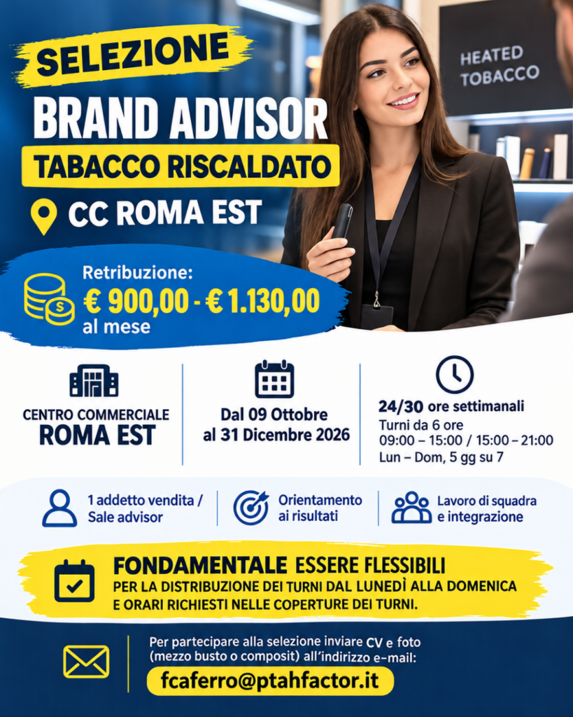 locandina Brand Advisor CC Roma Est