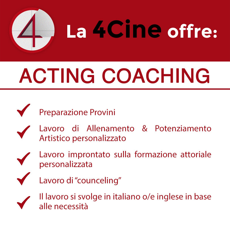 immagine Acting Coaching 4cine