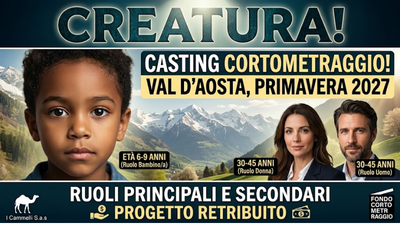 immagine casting corto creatura