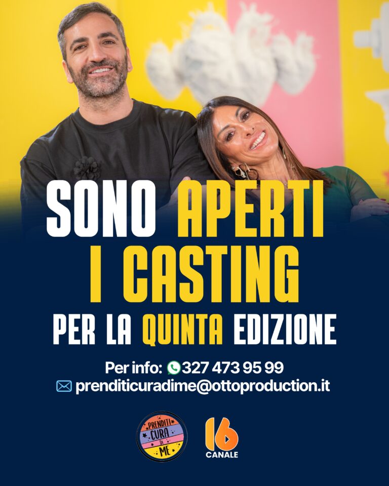 locandina casting prenditi cura di me