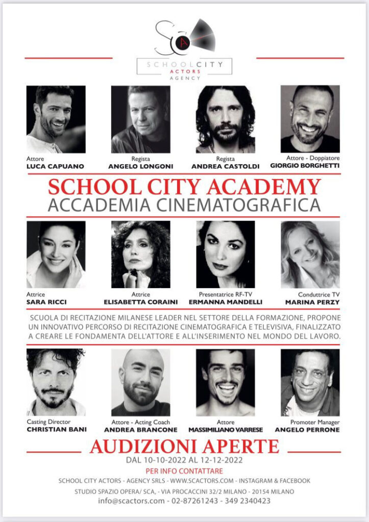 Locandina school city actors