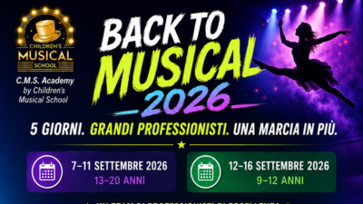 BACK TO MUSICAL: Stage Intensivo dedicato alla Danza nel Musical – Milano