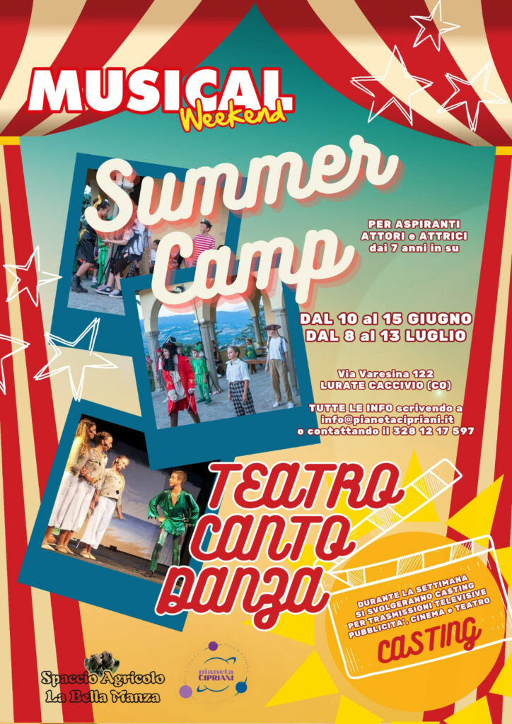 locandina Summer Camp Musical Weekend