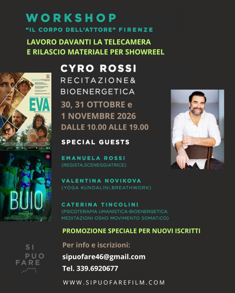 locandina workshop recitazione firenze