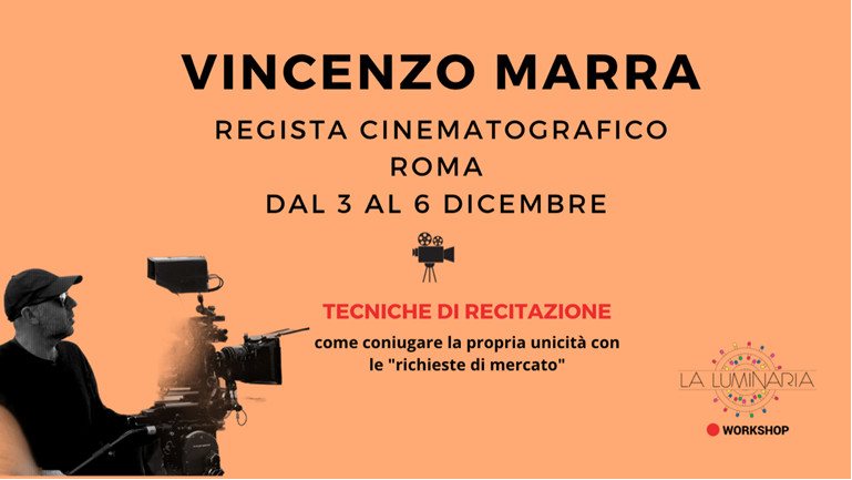 locandina workshop recitazione Vincenzo Marra